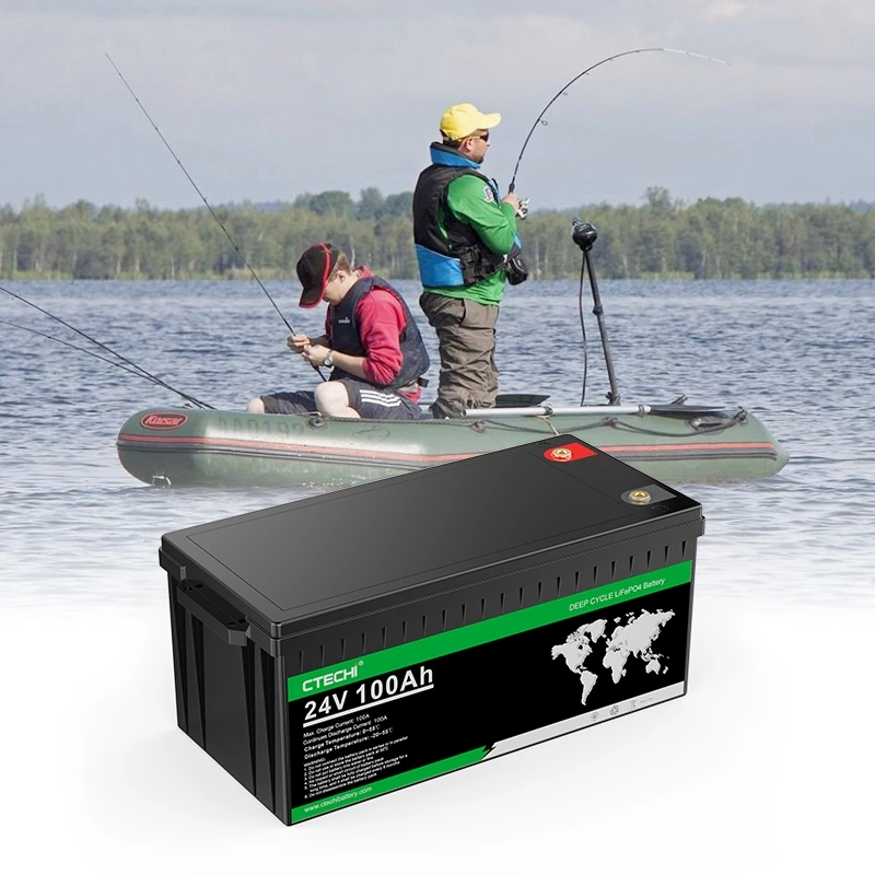 24V 100Ah 200Ah Deep Cycle Lithium LiFePO4 Battery