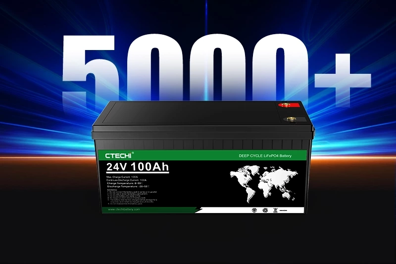 24V 100Ah 200Ah Deep Cycle Lithium LiFePO4 Battery