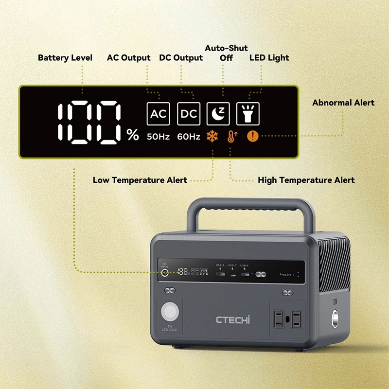 CTECHI GT300 300W 299Wh Portable Power Station