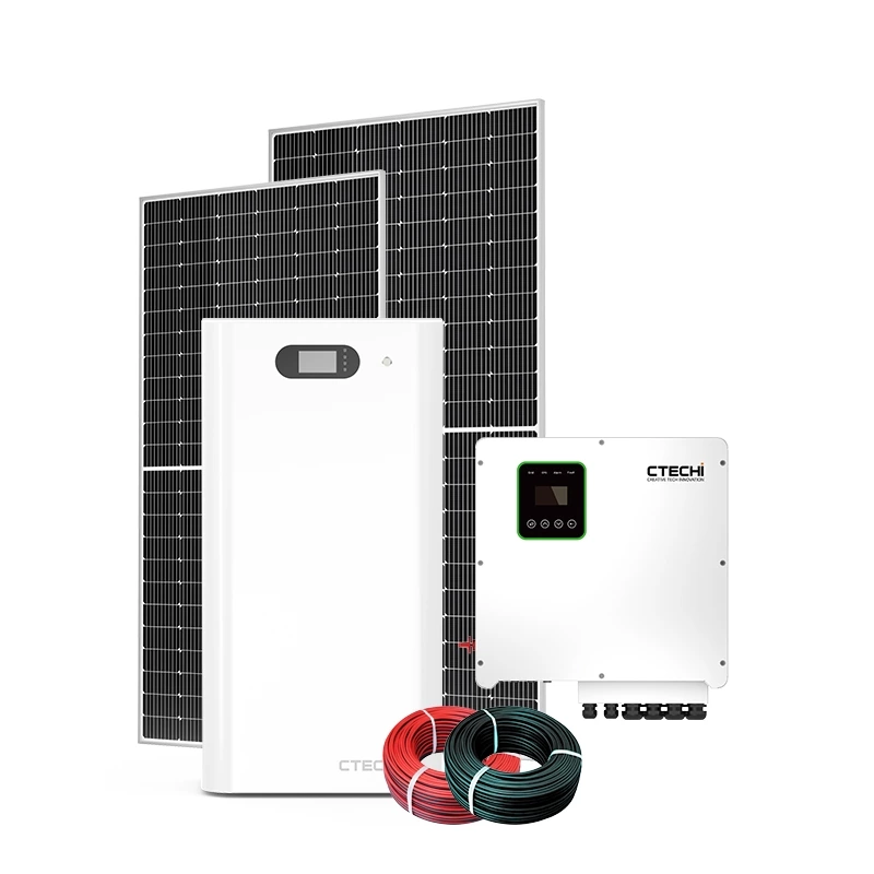 3KW - 100KW with Hybrid Inverter LiFePo4 Battery PV Panel Roof Mounting Tools Home Solar System Kit
