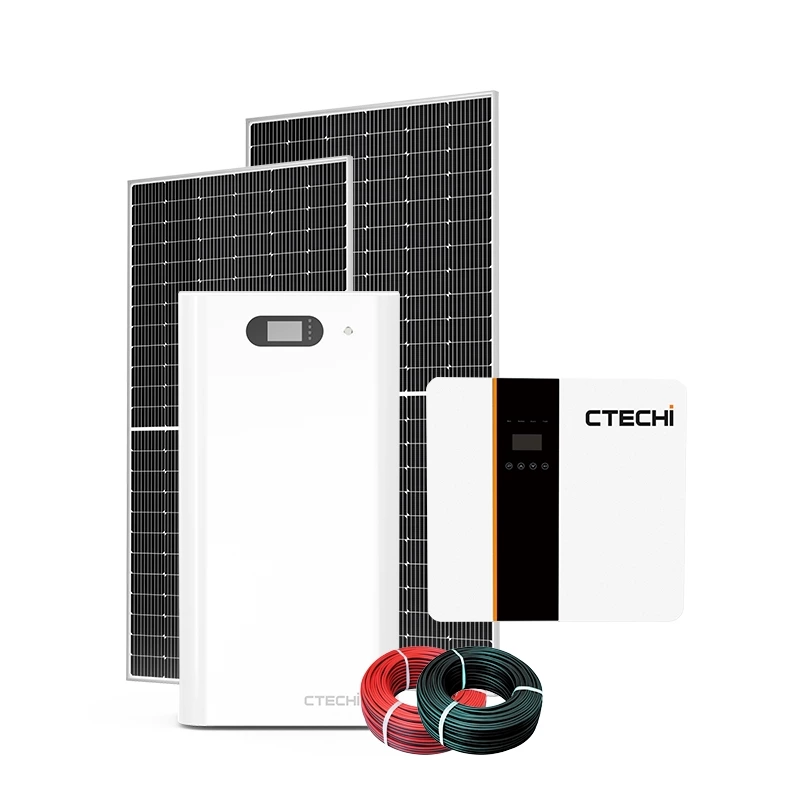 3KW - 100KW with Hybrid Inverter LiFePo4 Battery PV Panel Roof Mounting Tools Home Solar System Kit