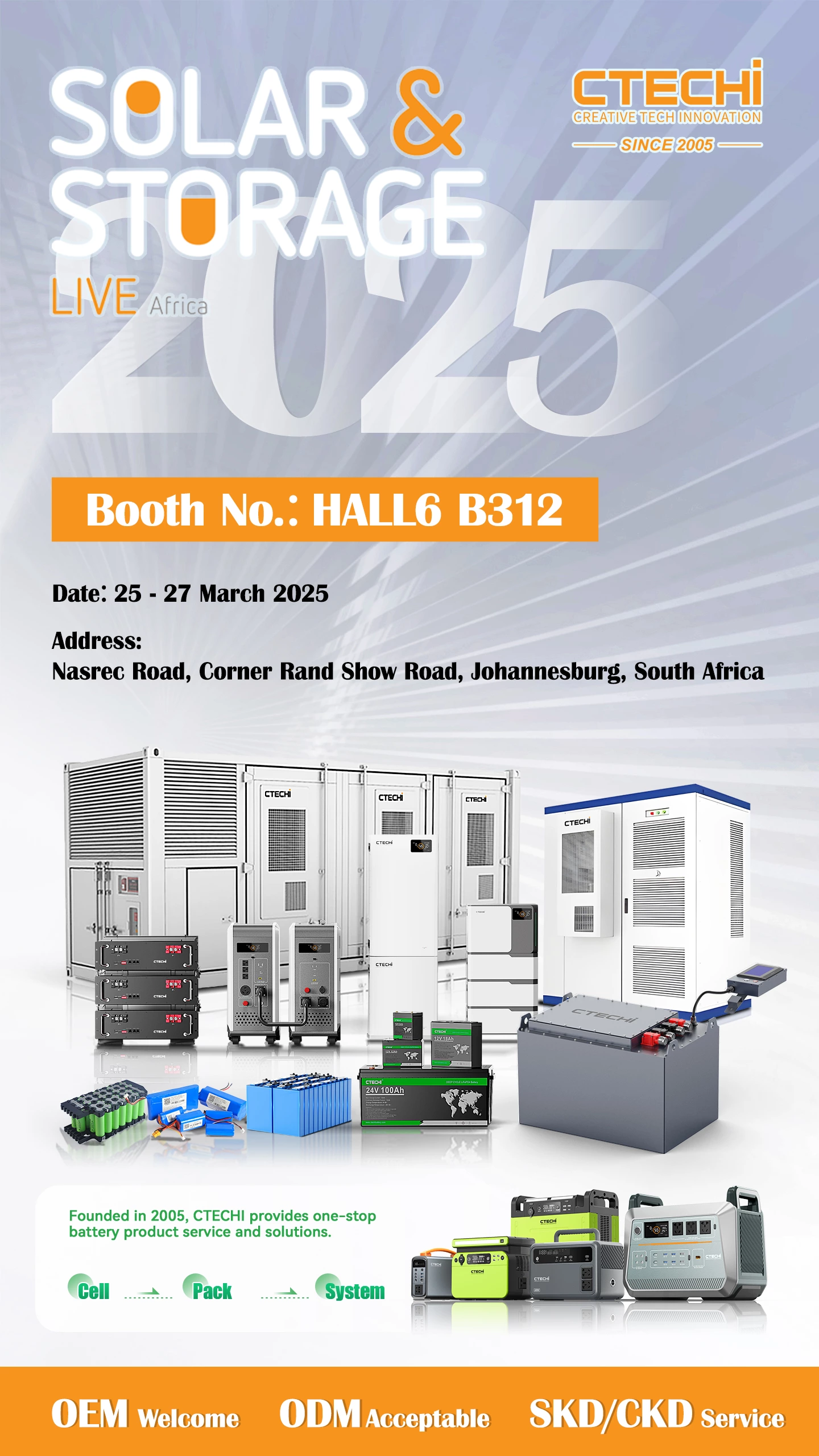 Shenzhen CTECHI Technology Co., Ltd. Invites You to Solar & Storage Live Africa 2025!