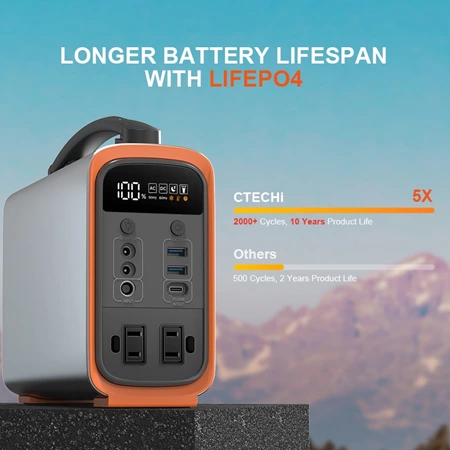 CTECHI GT200 200W 240Wh Portable Power Station - CTECHI