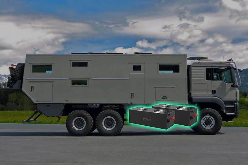 CTECHI one-stop 12V 24V 48V All-Electric Lithium System RV Energy Storage System