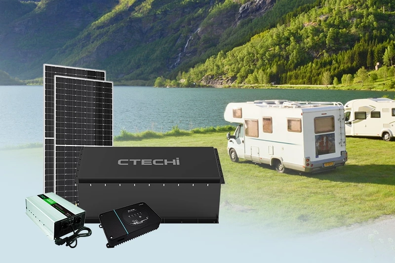 CTECHI one-stop 12V 24V 48V All-Electric Lithium System RV Energy Storage System