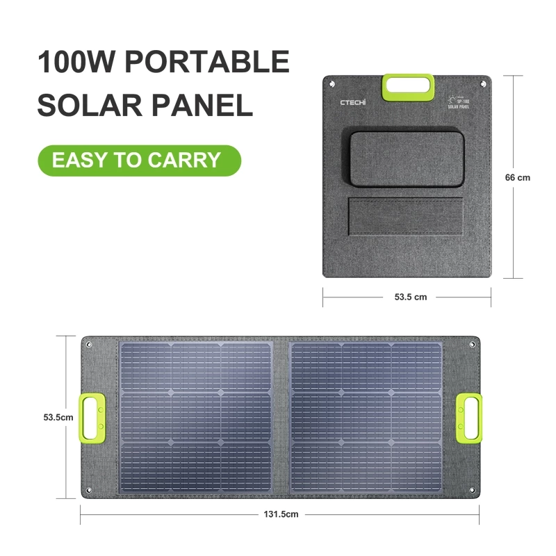 100W Portable Solar Panel