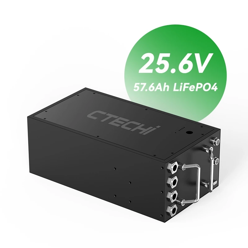 AGV LiFePO4 Battery Pack - 25.6V 57.6Ah Rechargeable Power Solution