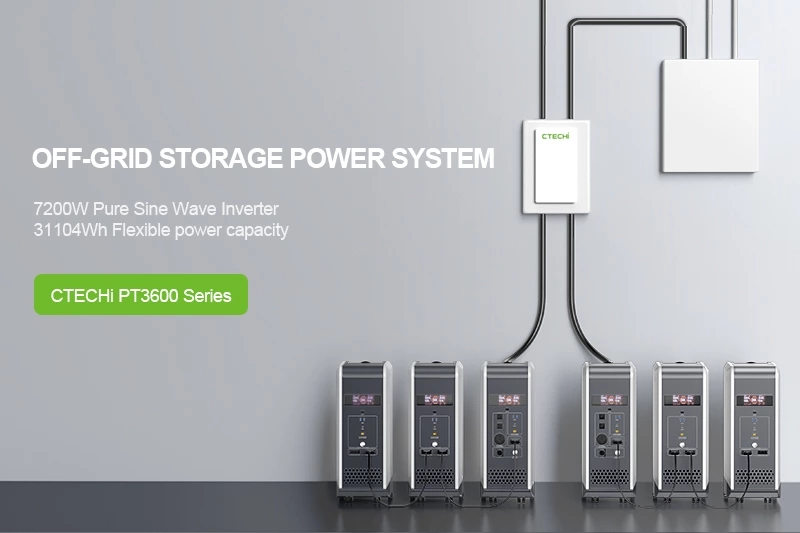 CTECHI All in one Home Energy Storagy System PT3600 3600W 4992Wh Portable Power Station