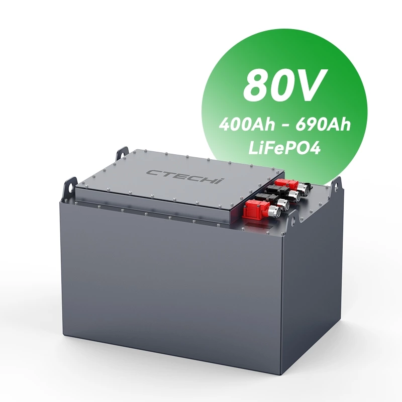 80V 400Ah - 690Ah LiFePO4 Forklift Battery