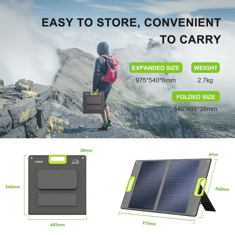 60W Portable Solar Panel