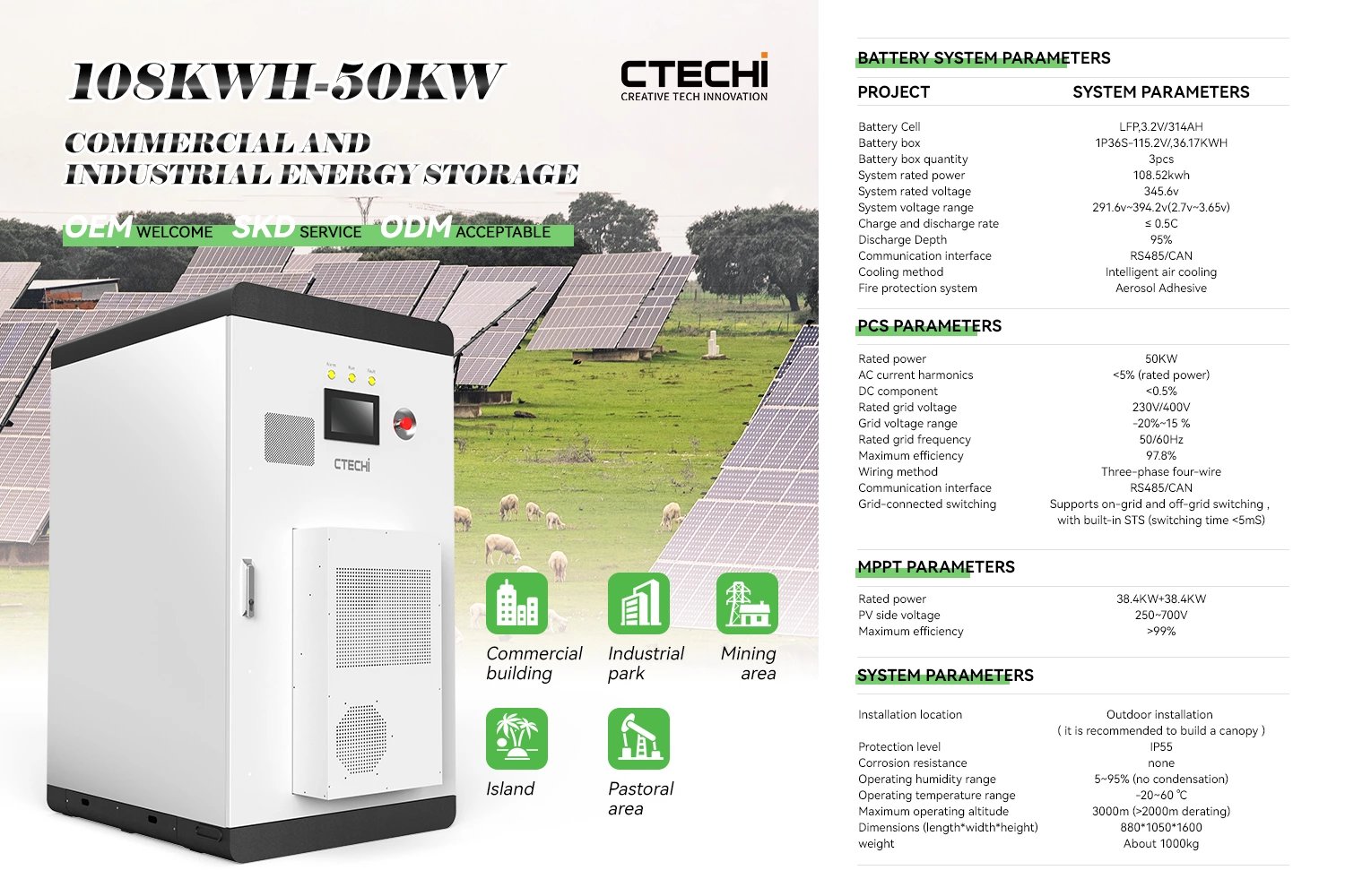 The CTECHi 108kWh/50kW BESS – A Game-Changer for Commercial & Industrial Operations