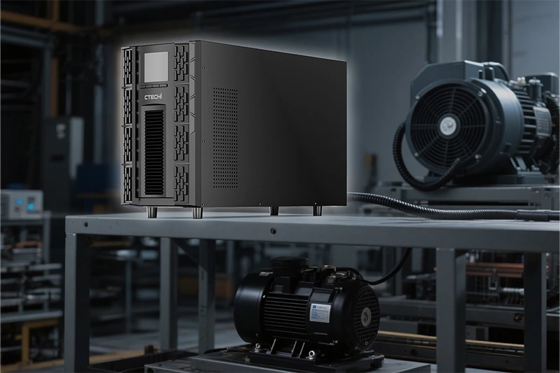 CTECHI Lithium 220V 6-10KVA UPS Online Battery Tower & Rack Mount