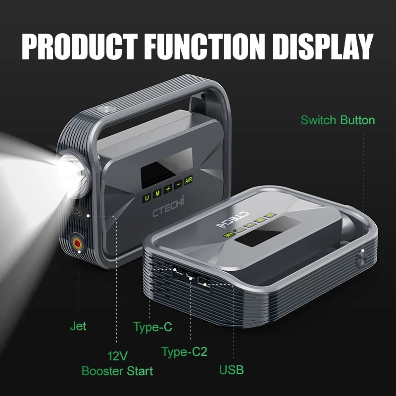 CTECHI CTQ-08 Charge & Jump Starter Power Pack