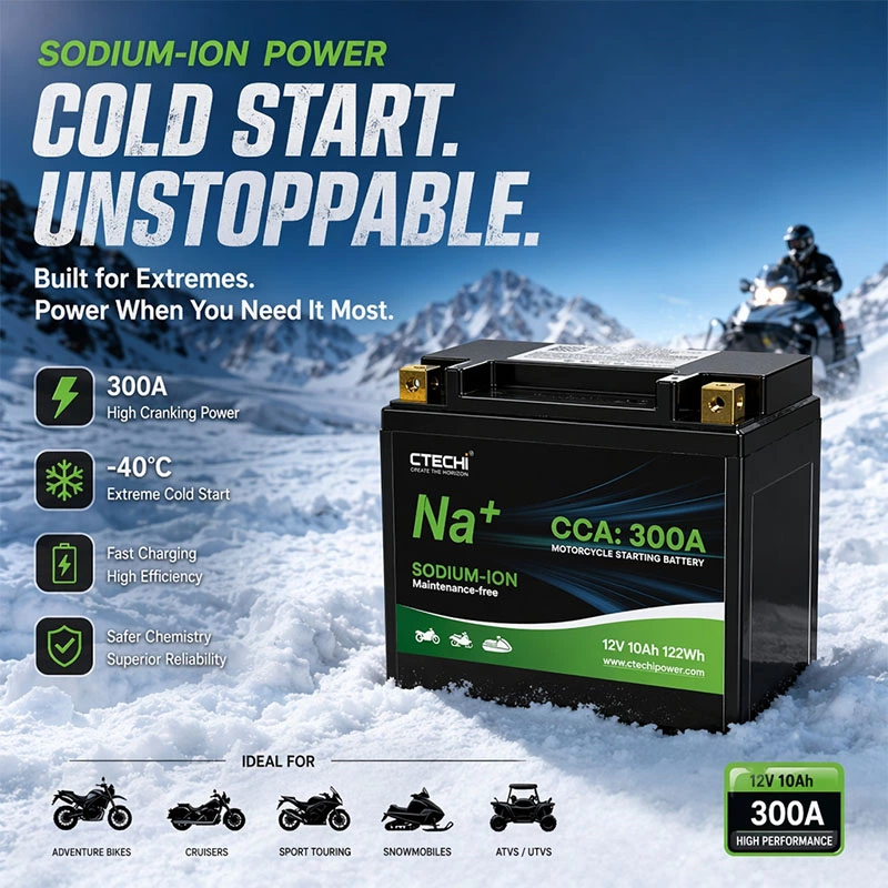CTECHI 12V10Ah High-Performance Sodium-Ion Starting