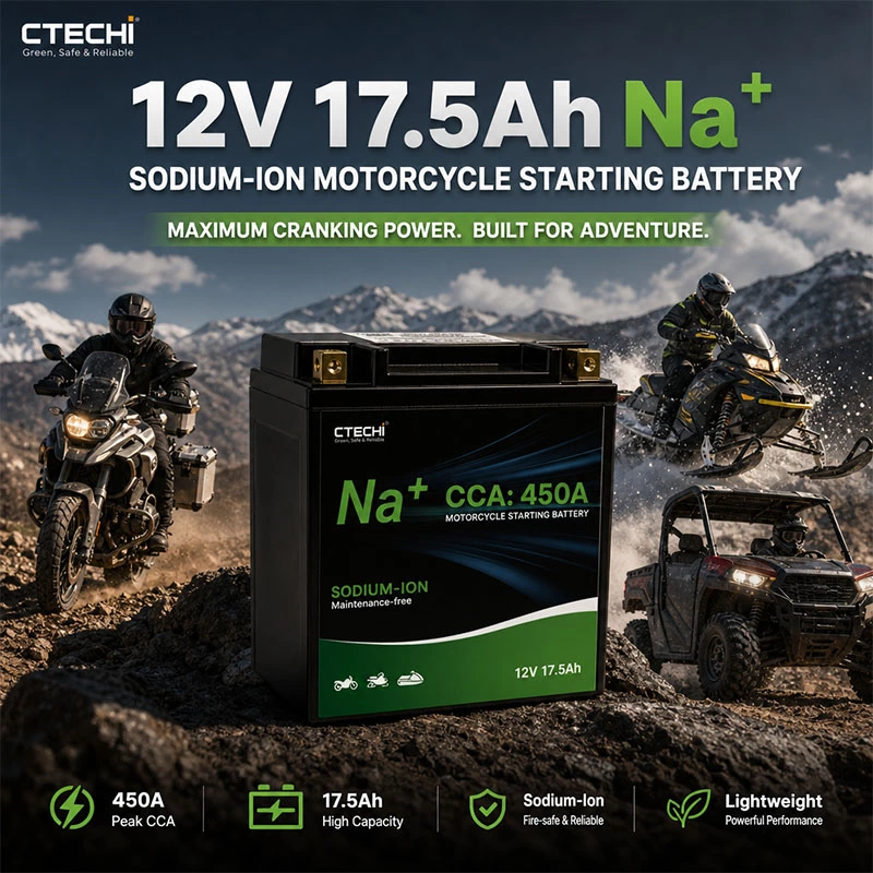 CTECHI 12V17.5Ah High-Power Sodium-Ion Starting Battery