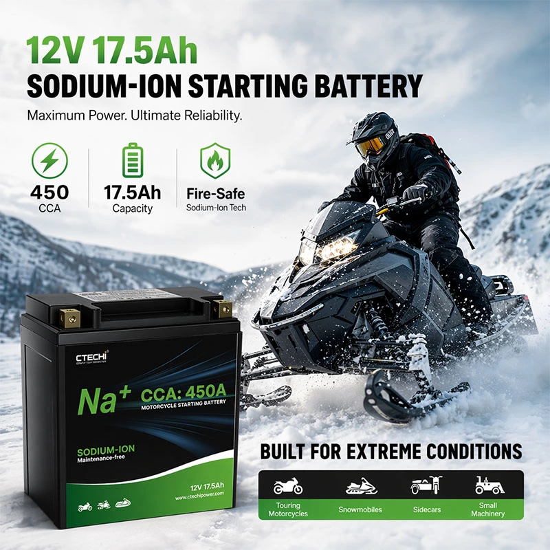 CTECHI 12V17.5Ah High-Power Sodium-Ion Starting Battery