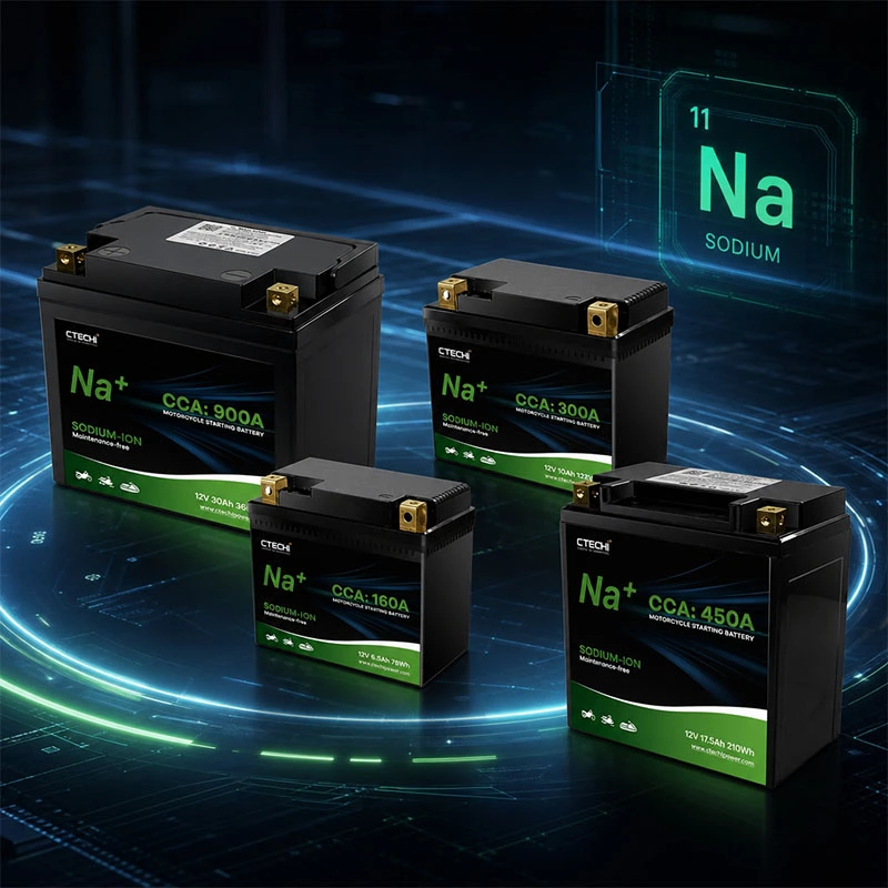 CTECHI 12V30Ah Ultra-High Power Sodium-Ion Starting Battery