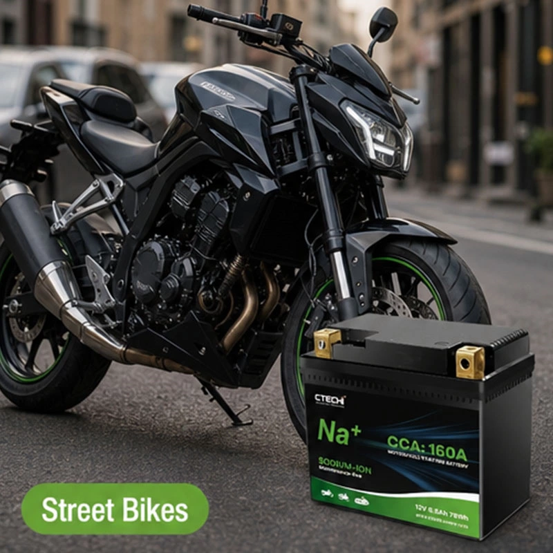 CTECHI 12V6.5Ah Sodium-Ion Motorcycle Starting Battery