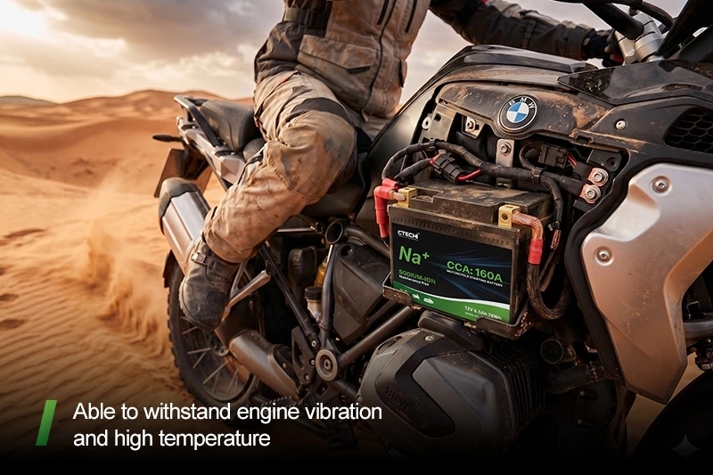 CTECHI 12V6.5Ah Sodium-Ion Motorcycle Starting Battery