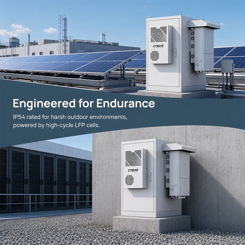 CTECHI ESS30KW/65KWh Split-Type Commercial & Industrial BESS Solar Battery Energy Storage System