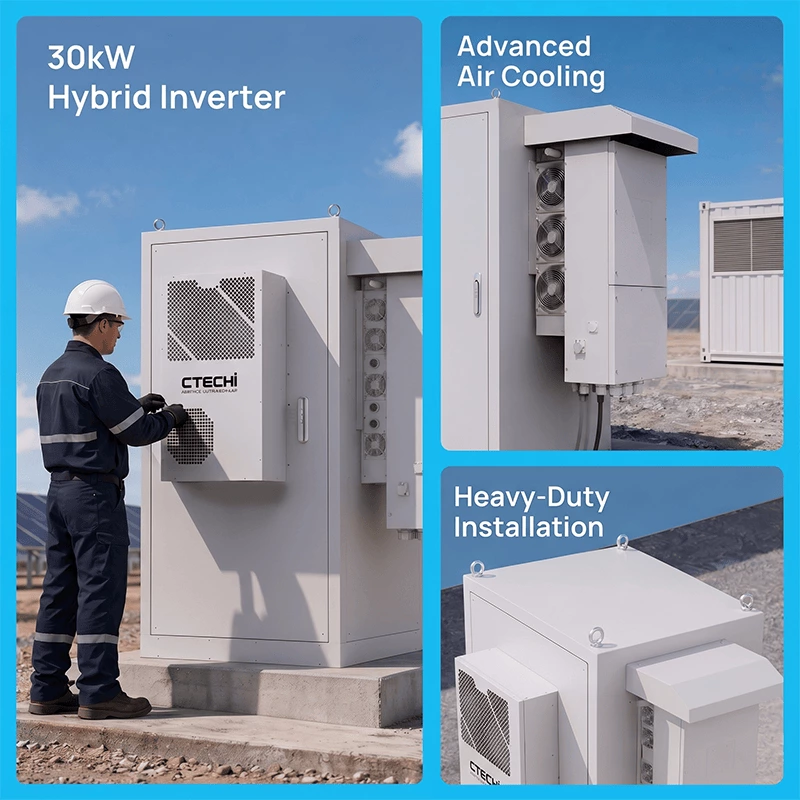 CTECHI ESS30KW/65KWh Split-Type Commercial & Industrial BESS Solar Battery Energy Storage System