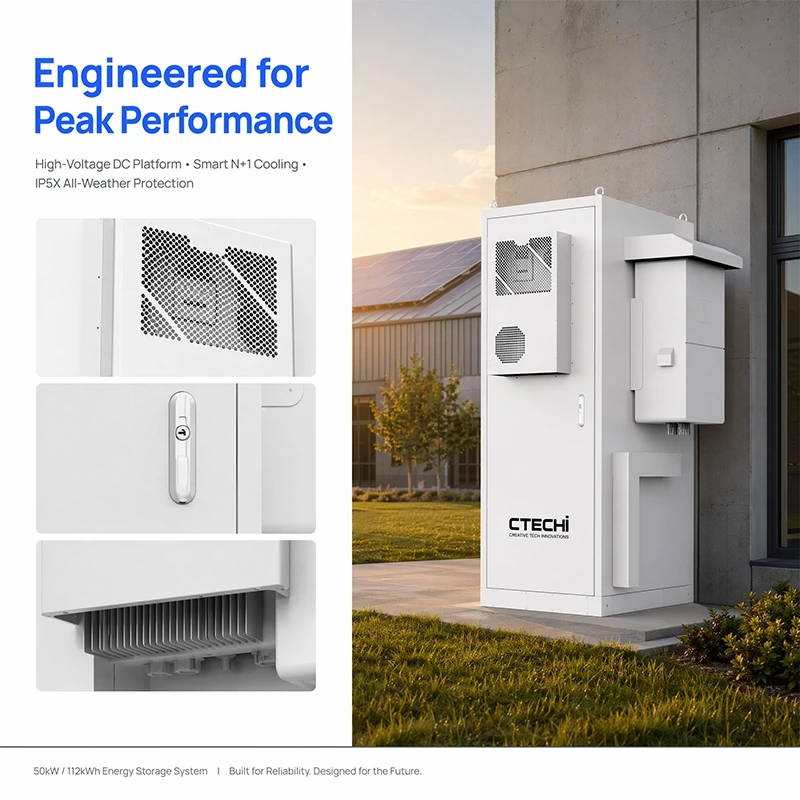 CTECHI ESS50KW/112KWh Split-Type Commercial & Industrial BESS Solar Battery Energy Storage System