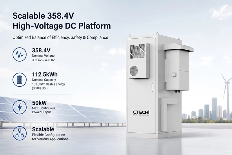 CTECHI ESS50KW/112KWh Split-Type Commercial & Industrial BESS Solar Battery Energy Storage System