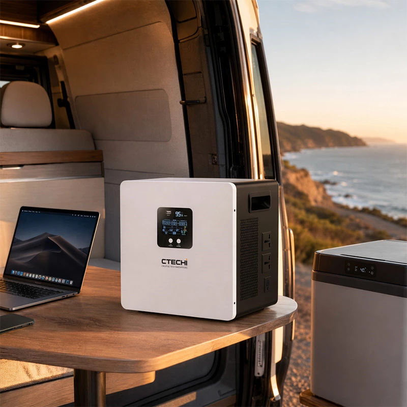 CTECHI GT-F1000D2 1000W 2009.6Wh Portable Power Station | Flagship Emergency Solar Power