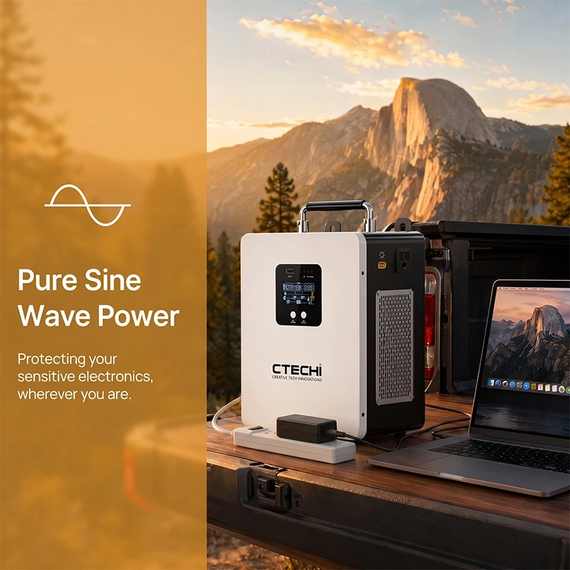 CTECHI GT-F300D 300W 1004.8Wh Portable Power Station | LiFePO4 Emergency Backup Battery