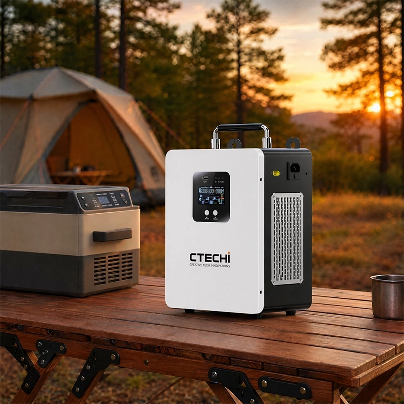 CTECHI GT-F500D 500W 1004.8Wh Portable Power Station | Solar Generator for Outdoor