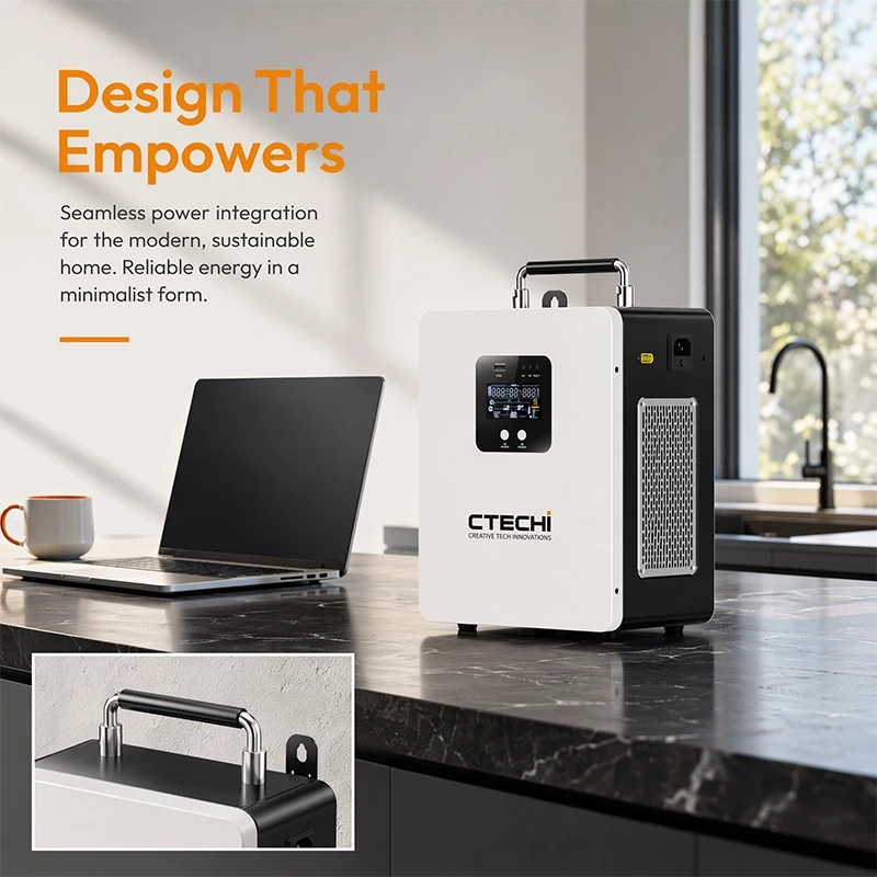 CTECHI GT-F500D 500W 1004.8Wh Portable Power Station | Solar Generator for Outdoor